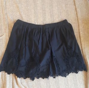 Joe Fresh Navy elastic waist lace mini skirt